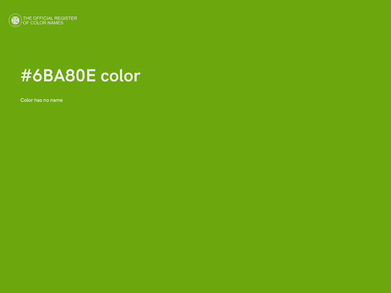 #6BA80E color image