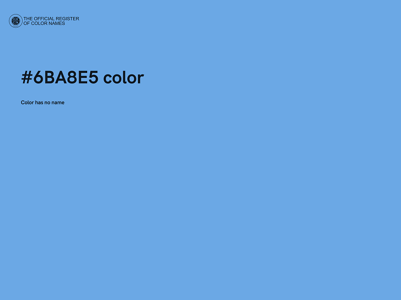 #6BA8E5 color image