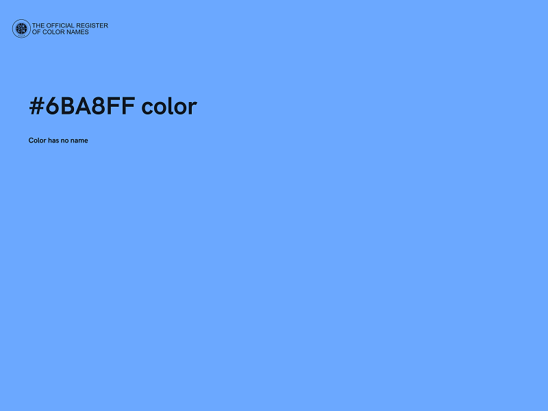 #6BA8FF color image