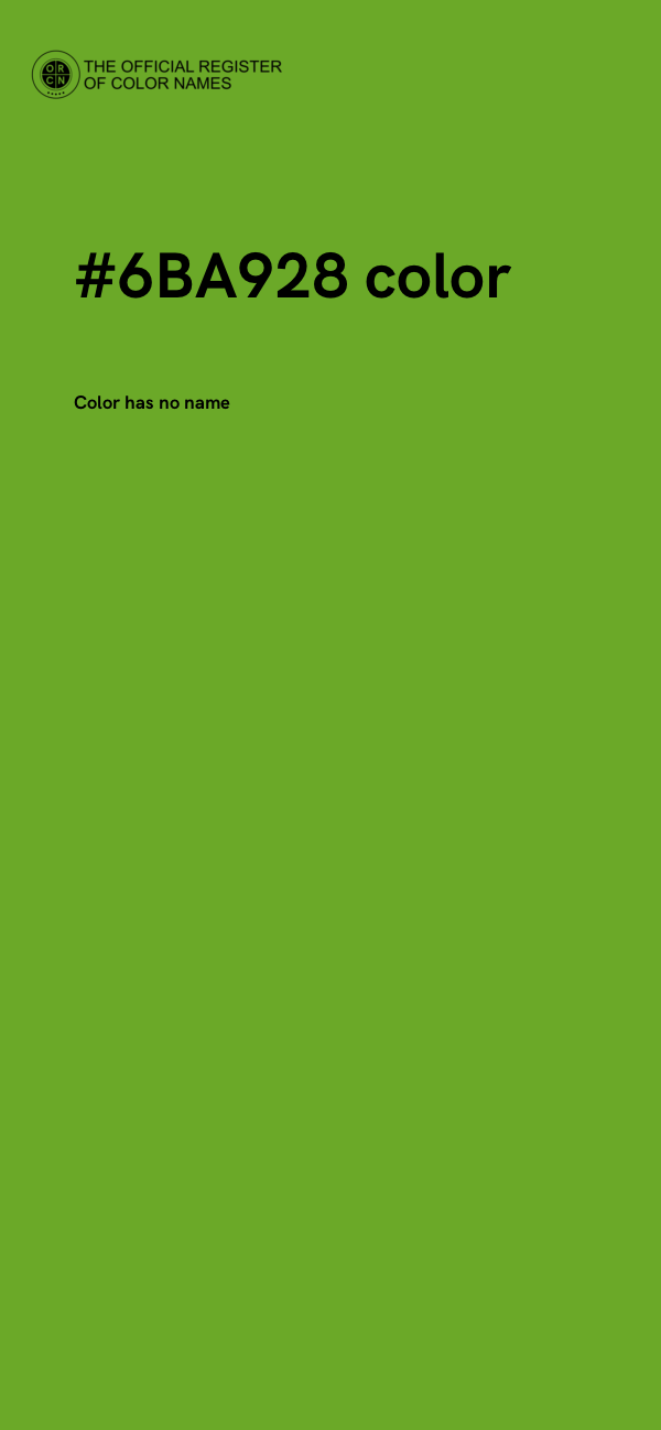#6BA928 color image
