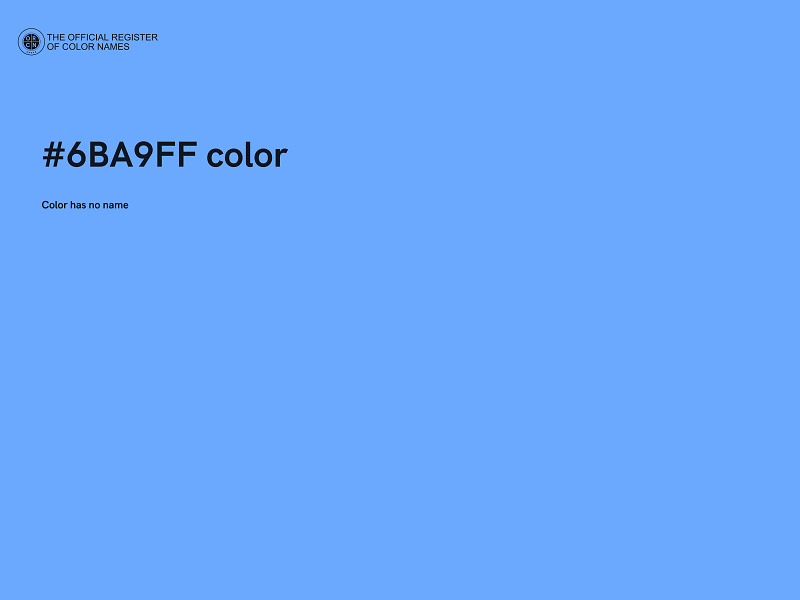 #6BA9FF color image