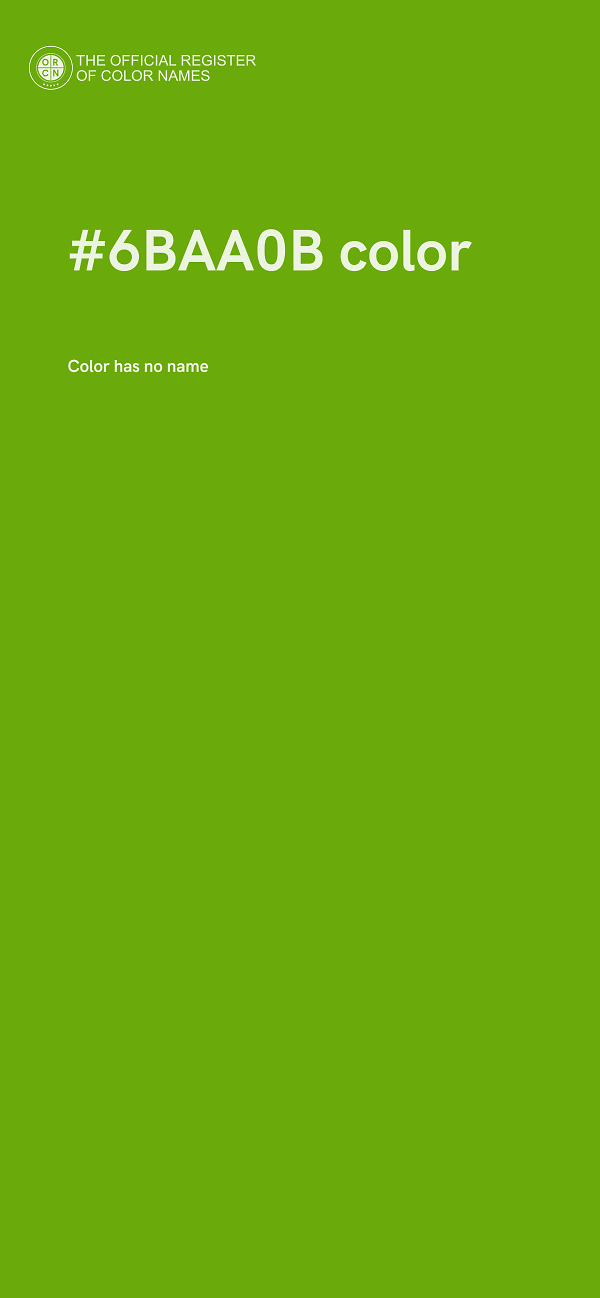 #6BAA0B color image