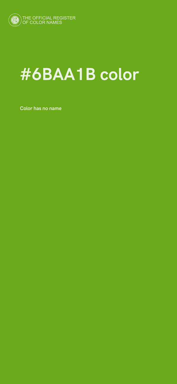 #6BAA1B color image