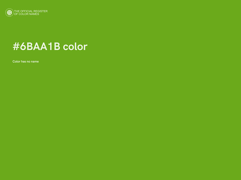 #6BAA1B color image
