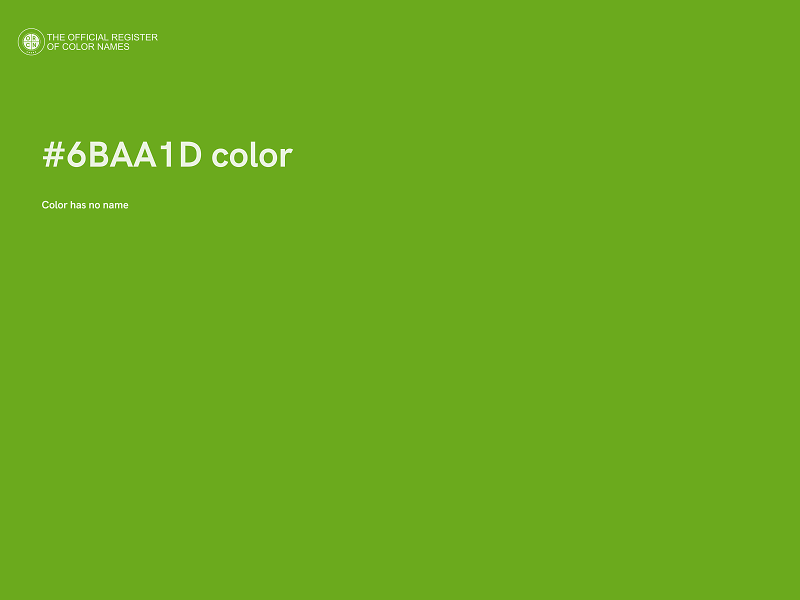 #6BAA1D color image