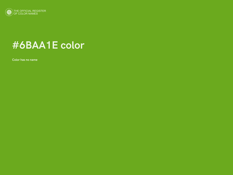 #6BAA1E color image