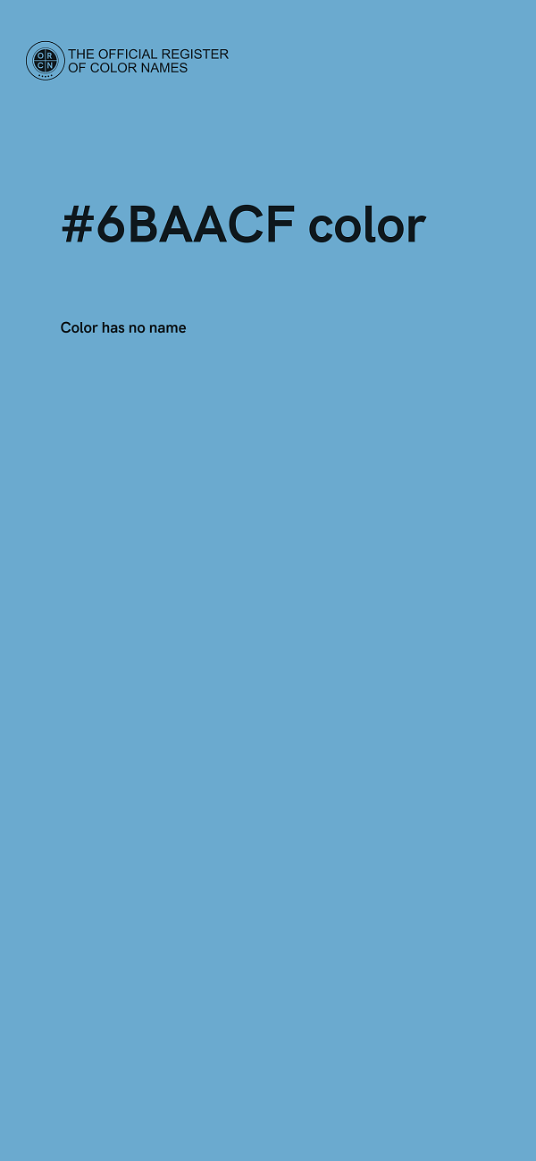 #6BAACF color image