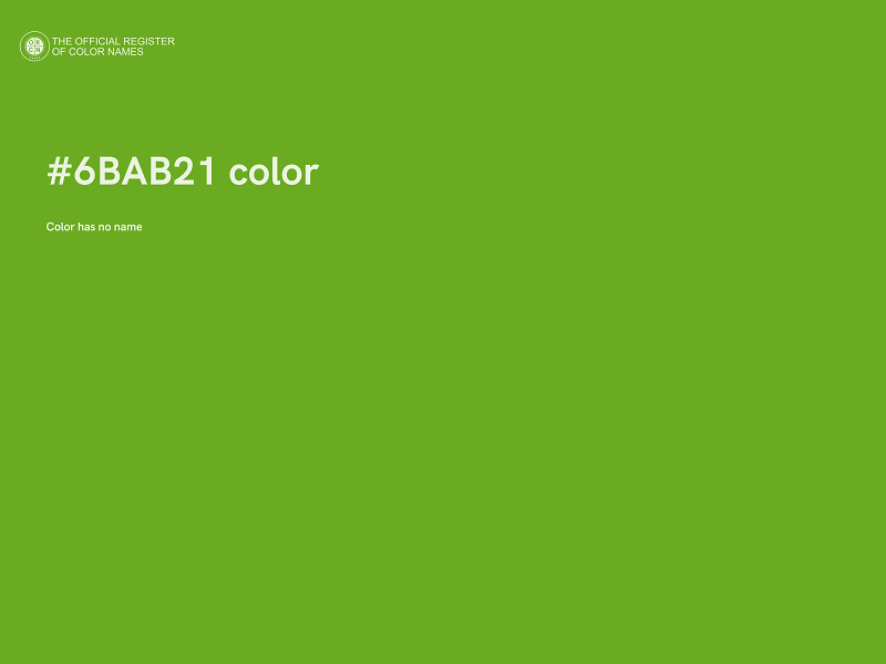 #6BAB21 color image