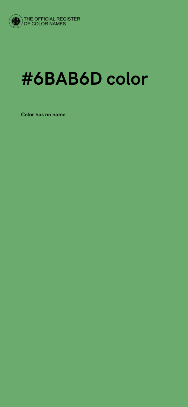 #6BAB6D color image