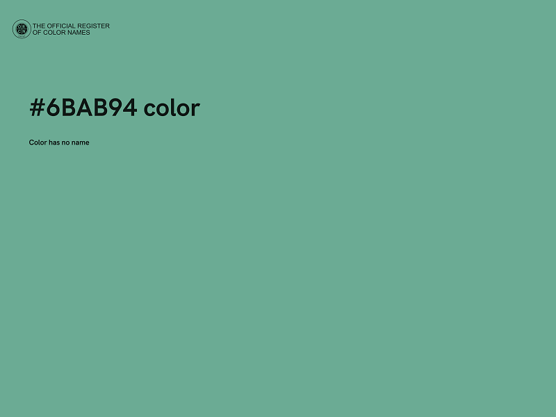 #6BAB94 color image