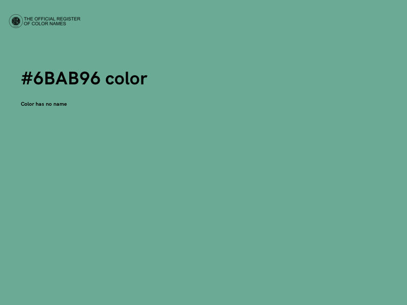 #6BAB96 color image