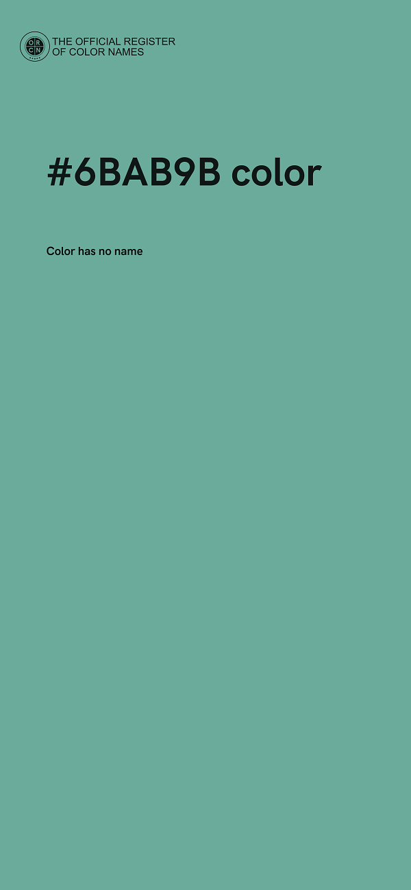 #6BAB9B color image