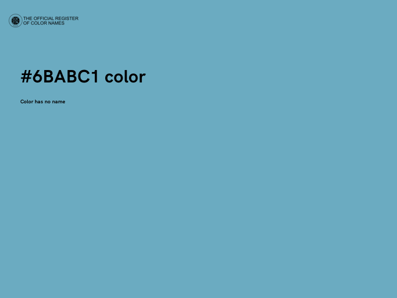 #6BABC1 color image