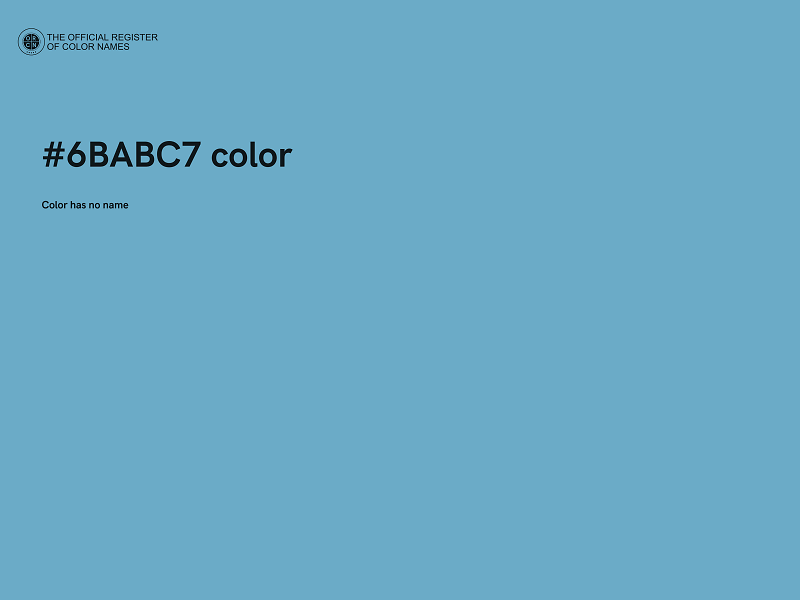 #6BABC7 color image