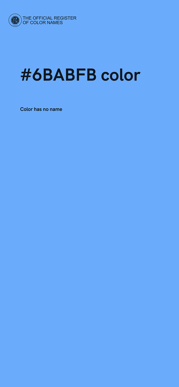 #6BABFB color image