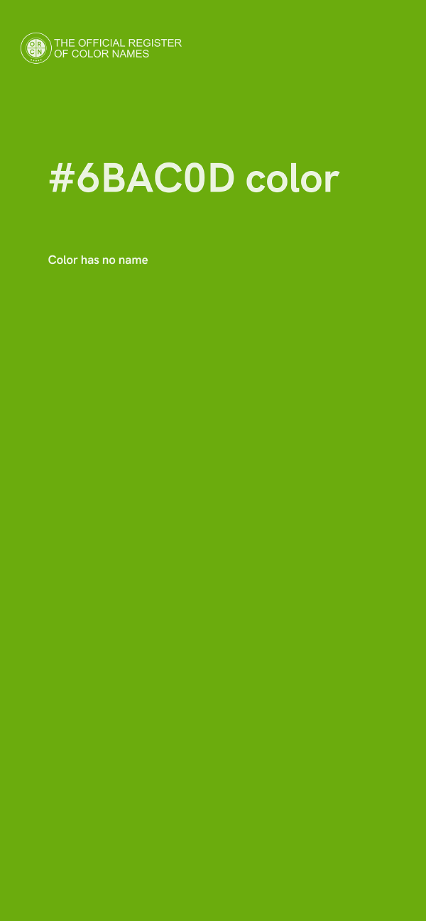 #6BAC0D color image