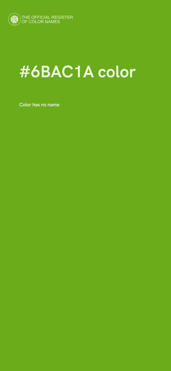 #6BAC1A color image
