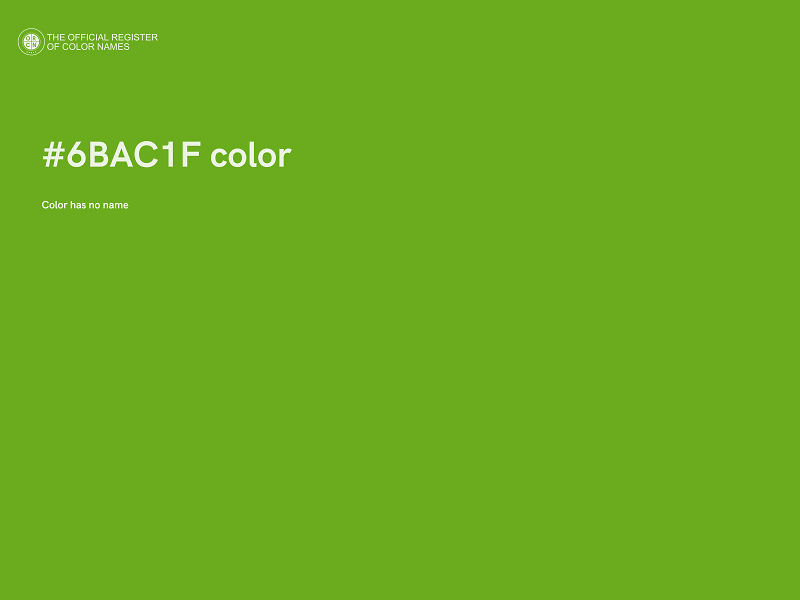 #6BAC1F color image