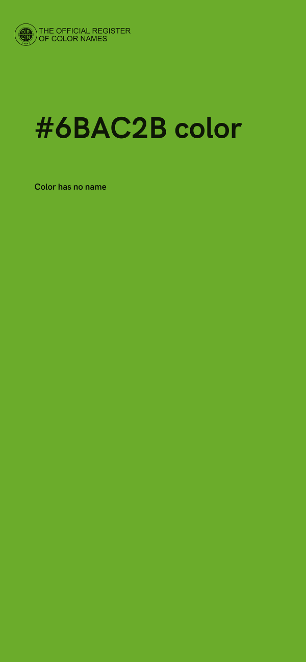 #6BAC2B color image