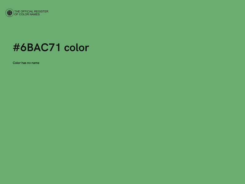 #6BAC71 color image