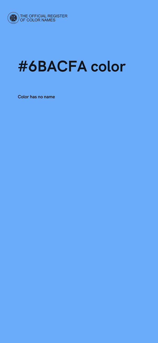#6BACFA color image