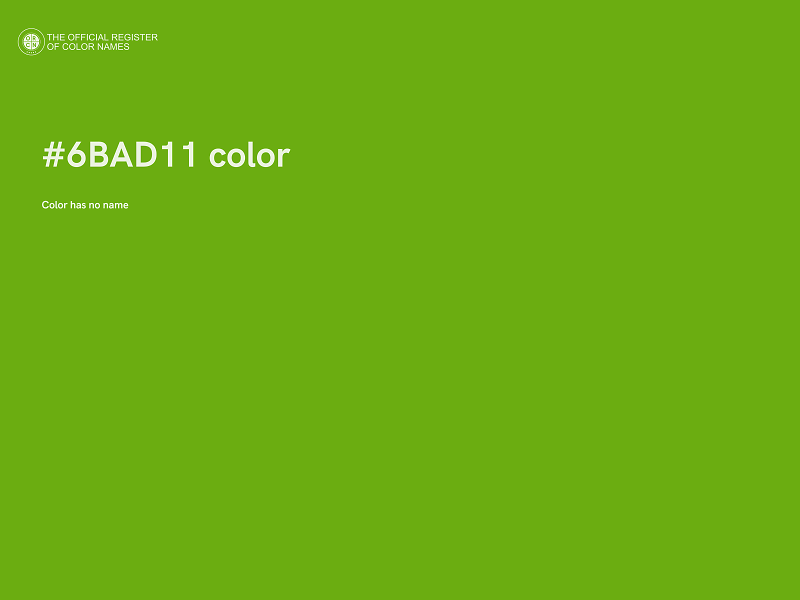 #6BAD11 color image