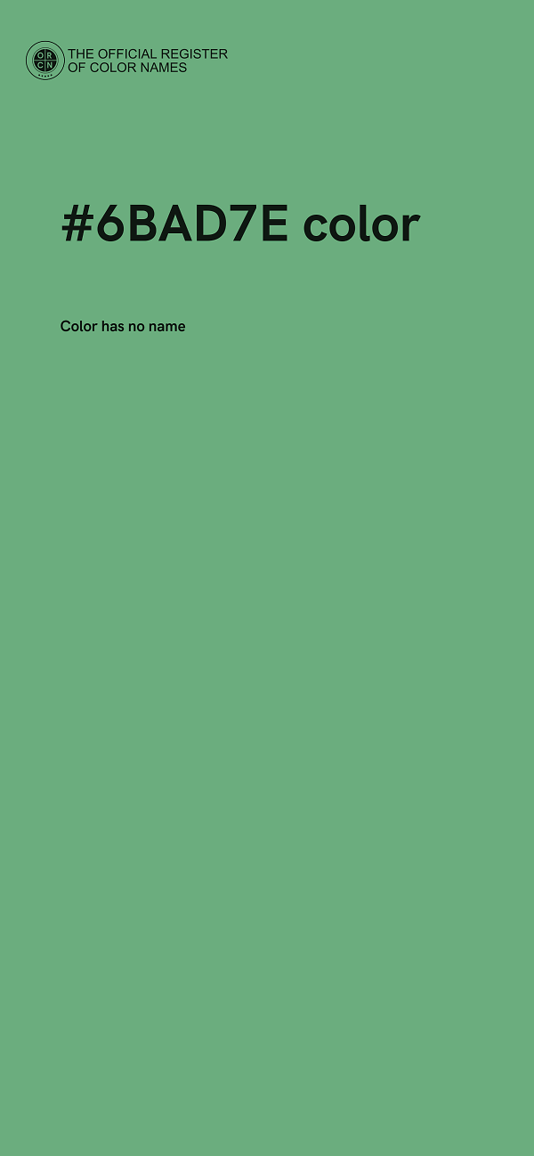 #6BAD7E color image