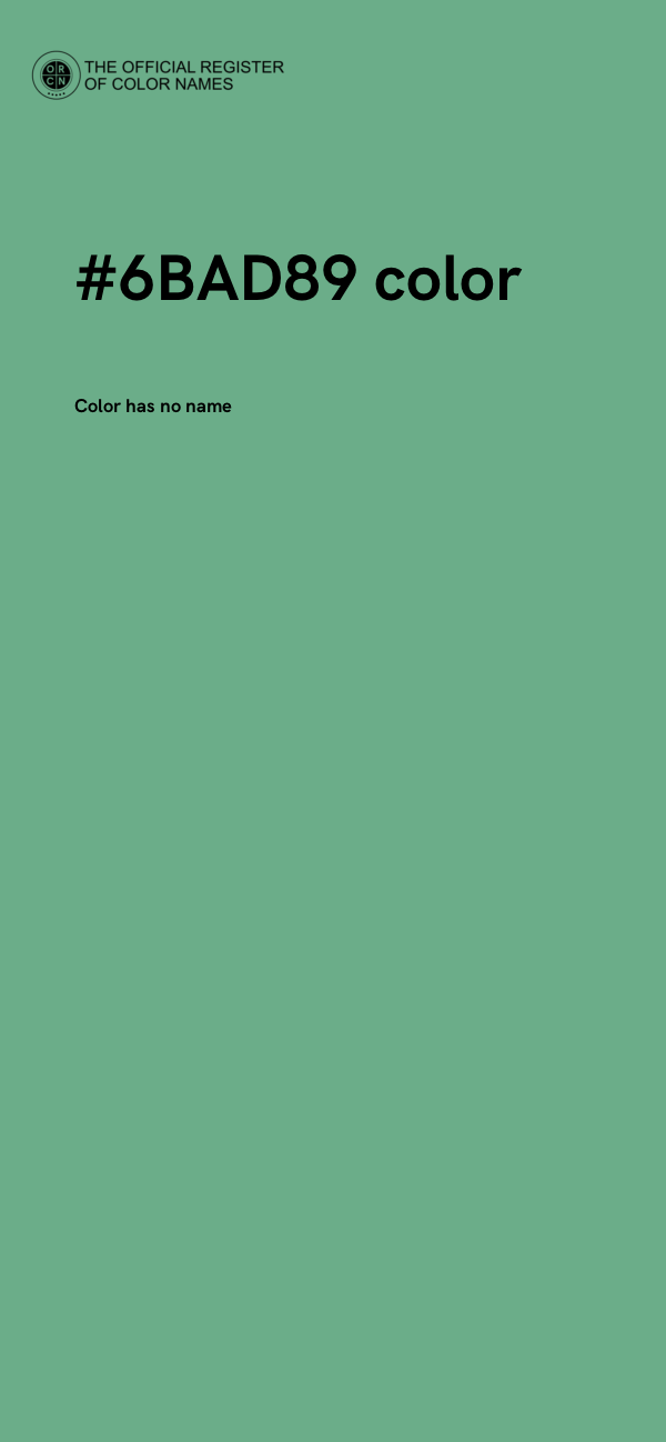 #6BAD89 color image