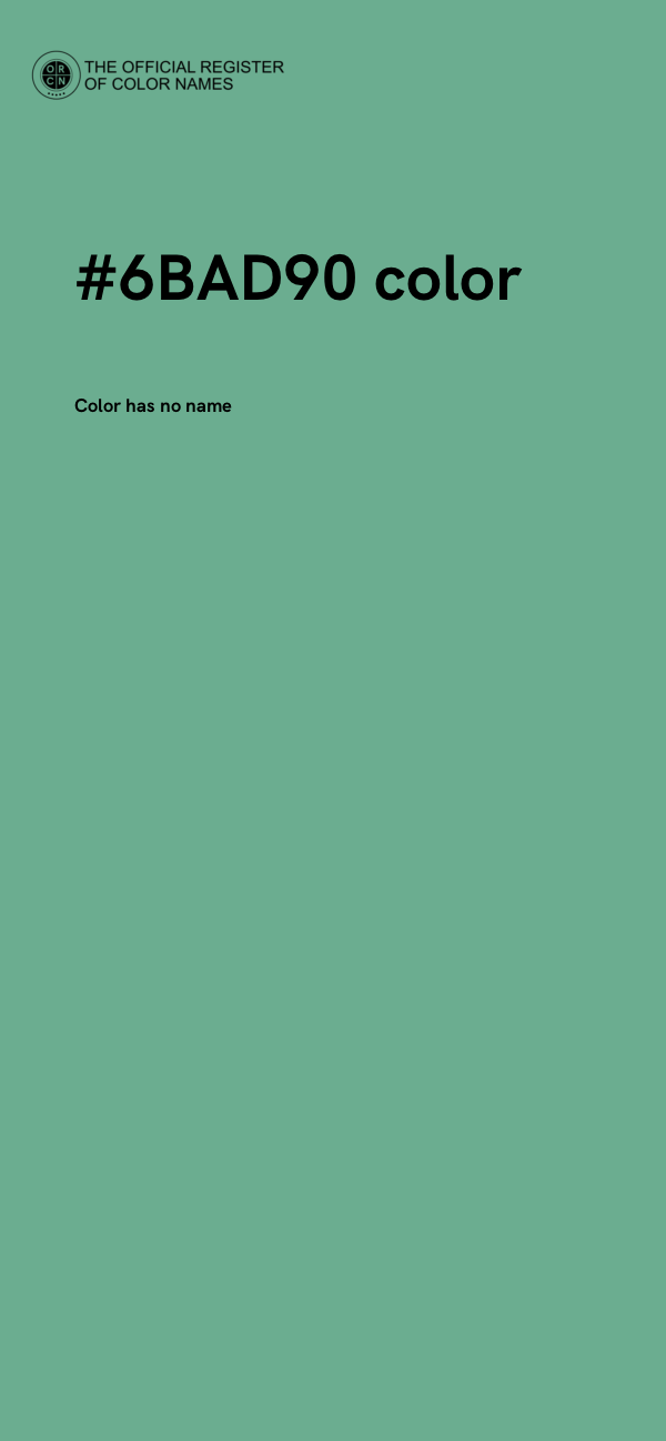#6BAD90 color image