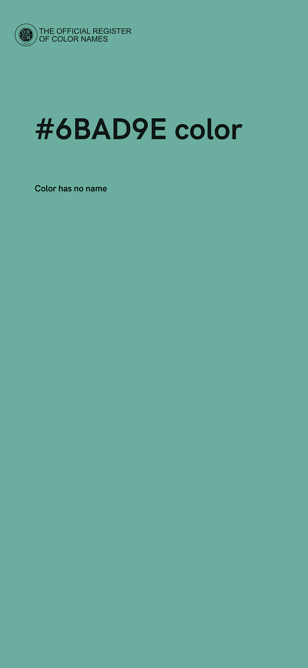 #6BAD9E color image