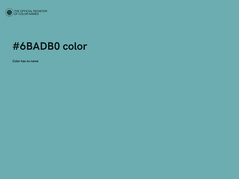 #6BADB0 color image