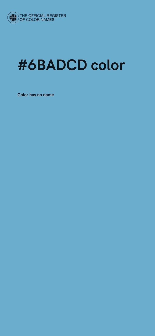 #6BADCD color image