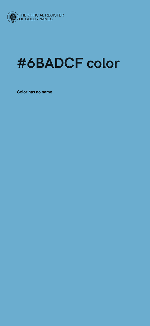 #6BADCF color image