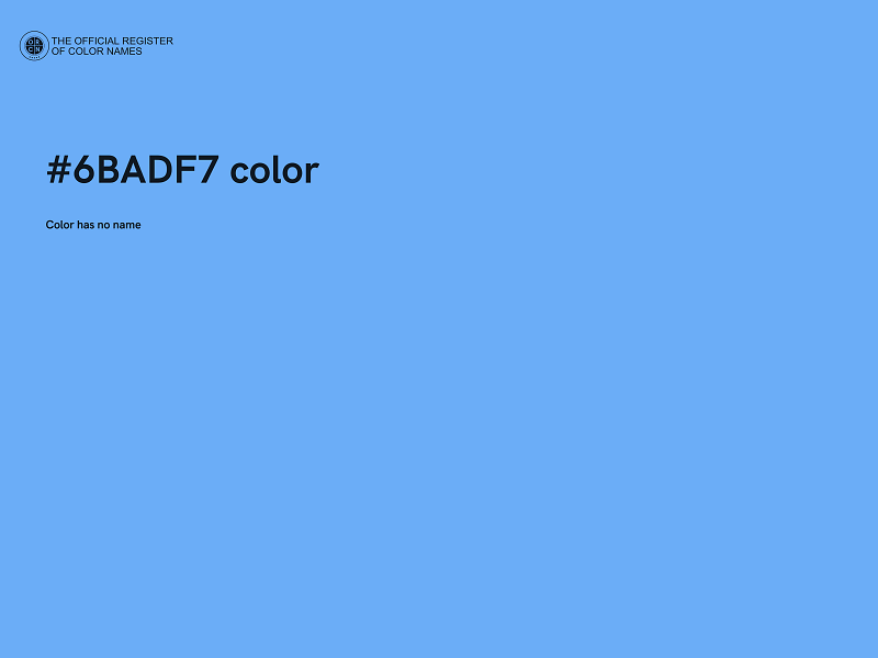 #6BADF7 color image