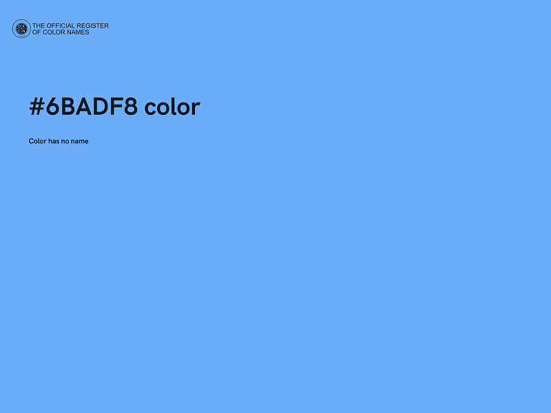 #6BADF8 color image