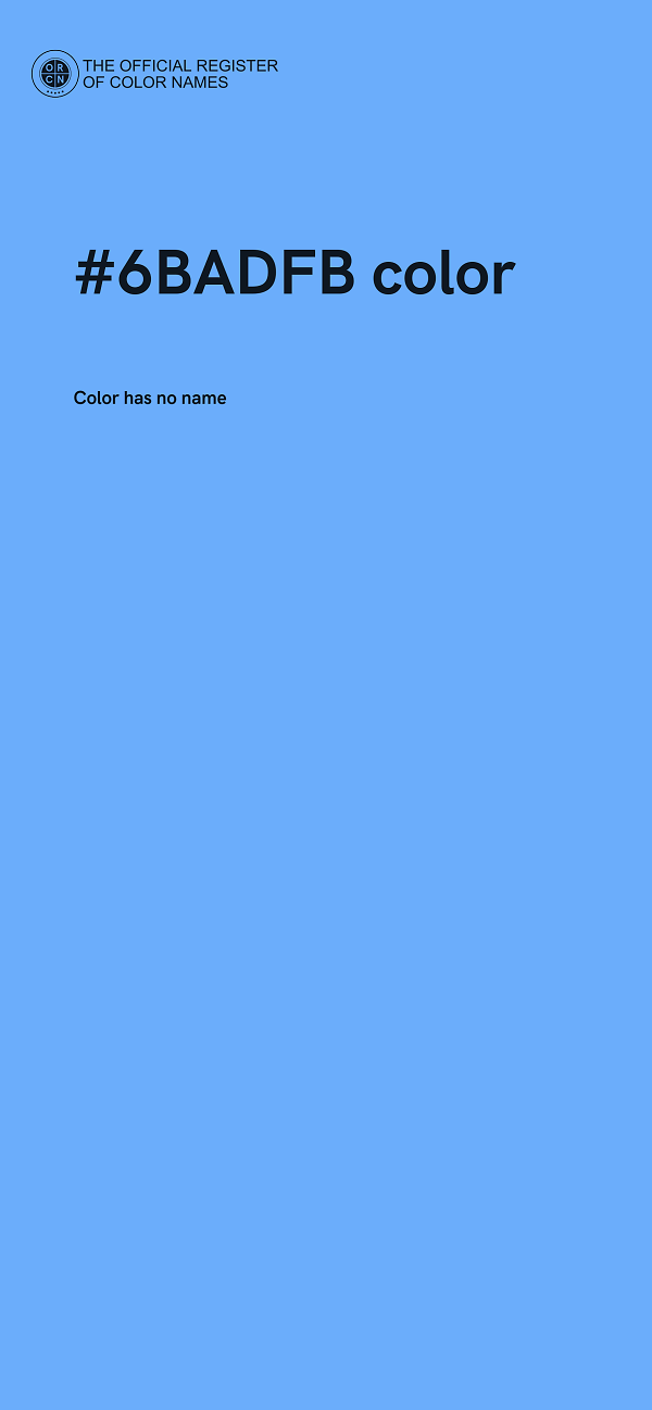 #6BADFB color image