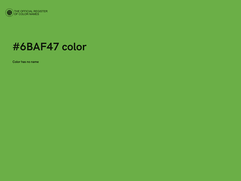 #6BAF47 color image