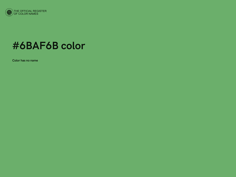 #6BAF6B color image