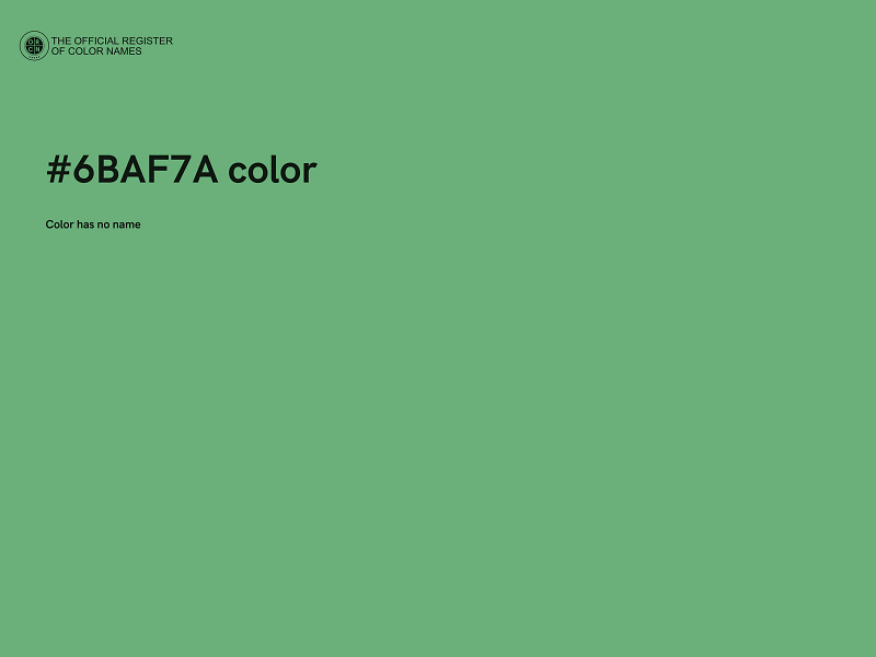 #6BAF7A color image