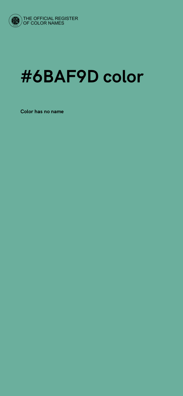 #6BAF9D color image