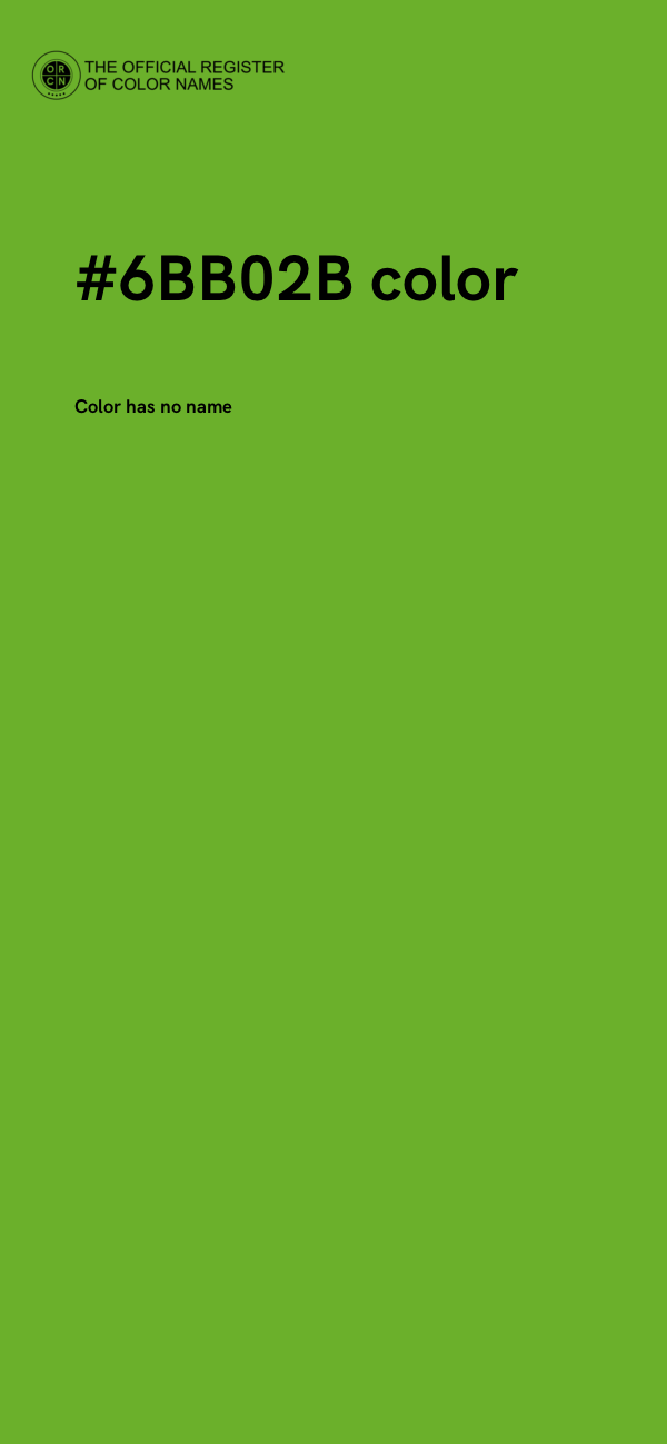 #6BB02B color image