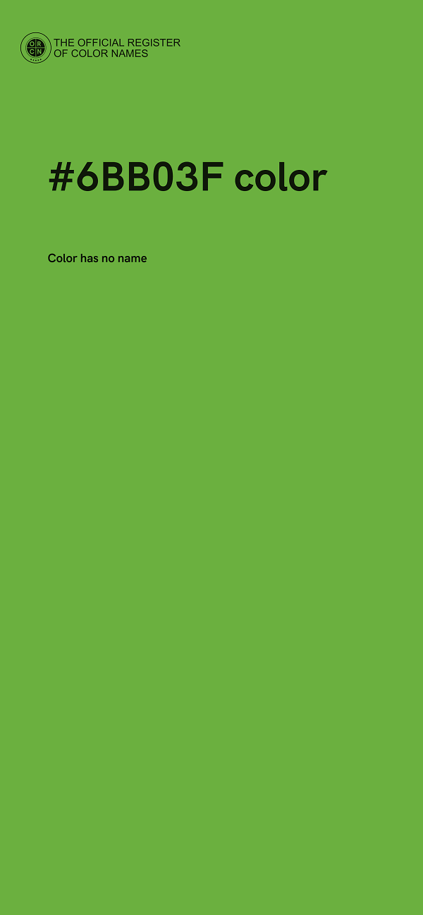 #6BB03F color image