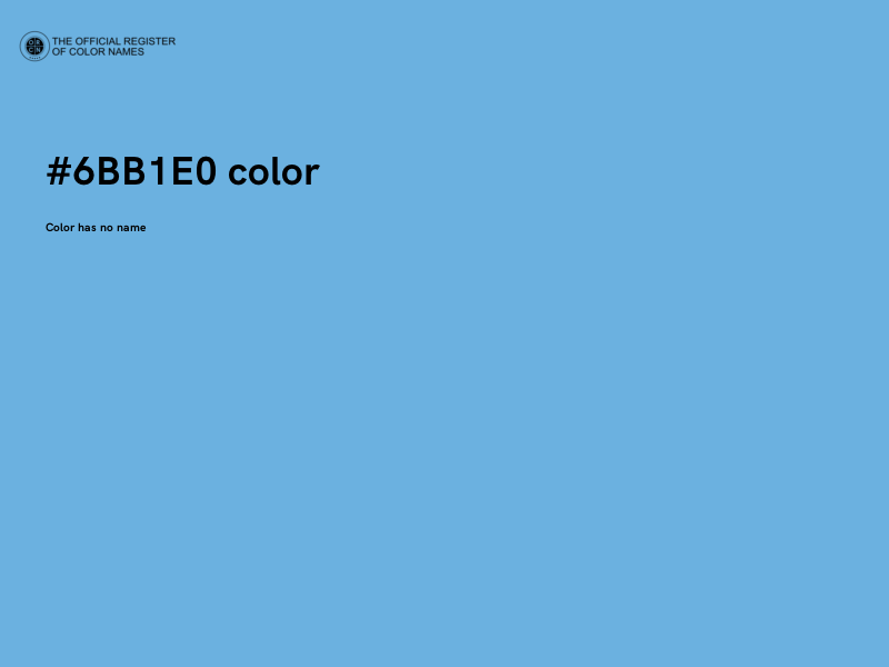 #6BB1E0 color image