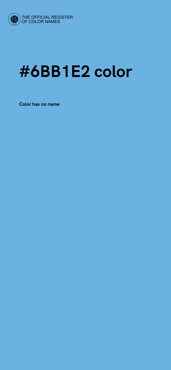 #6BB1E2 color image