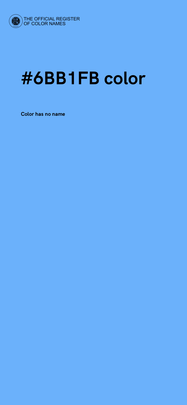 #6BB1FB color image