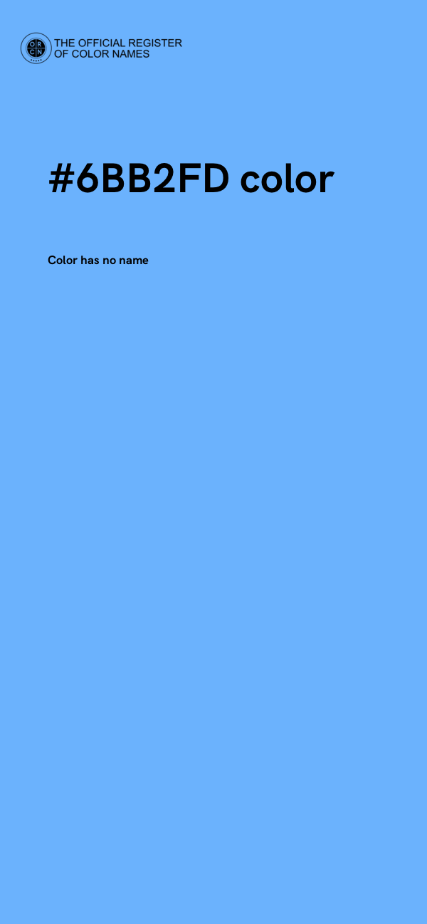 #6BB2FD color image