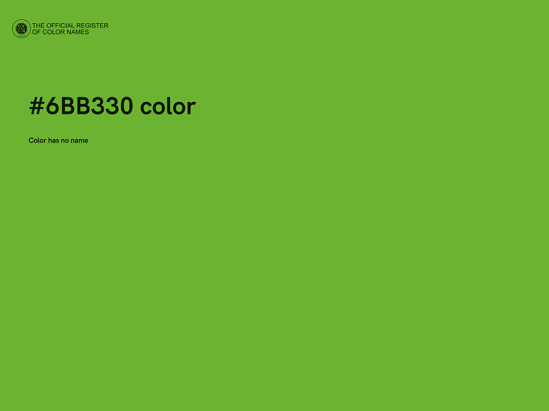 #6BB330 color image