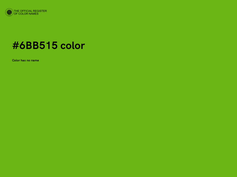 #6BB515 color image