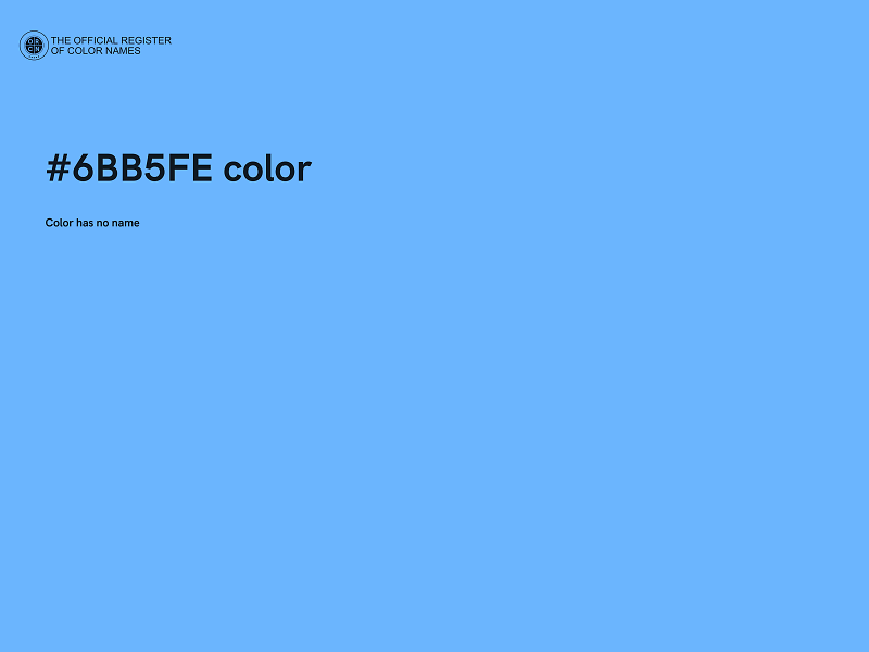 #6BB5FE color image