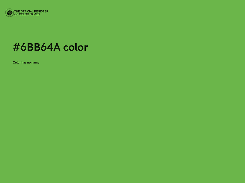 #6BB64A color image